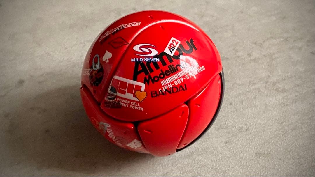 改造 カニタマ カプセルコレクション ガチャ レッド　全塗装　電飾　カスタム