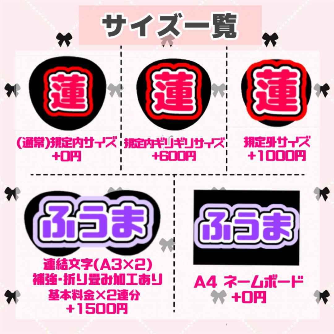 あっちゃん様 うちわ文字 オーダーページ