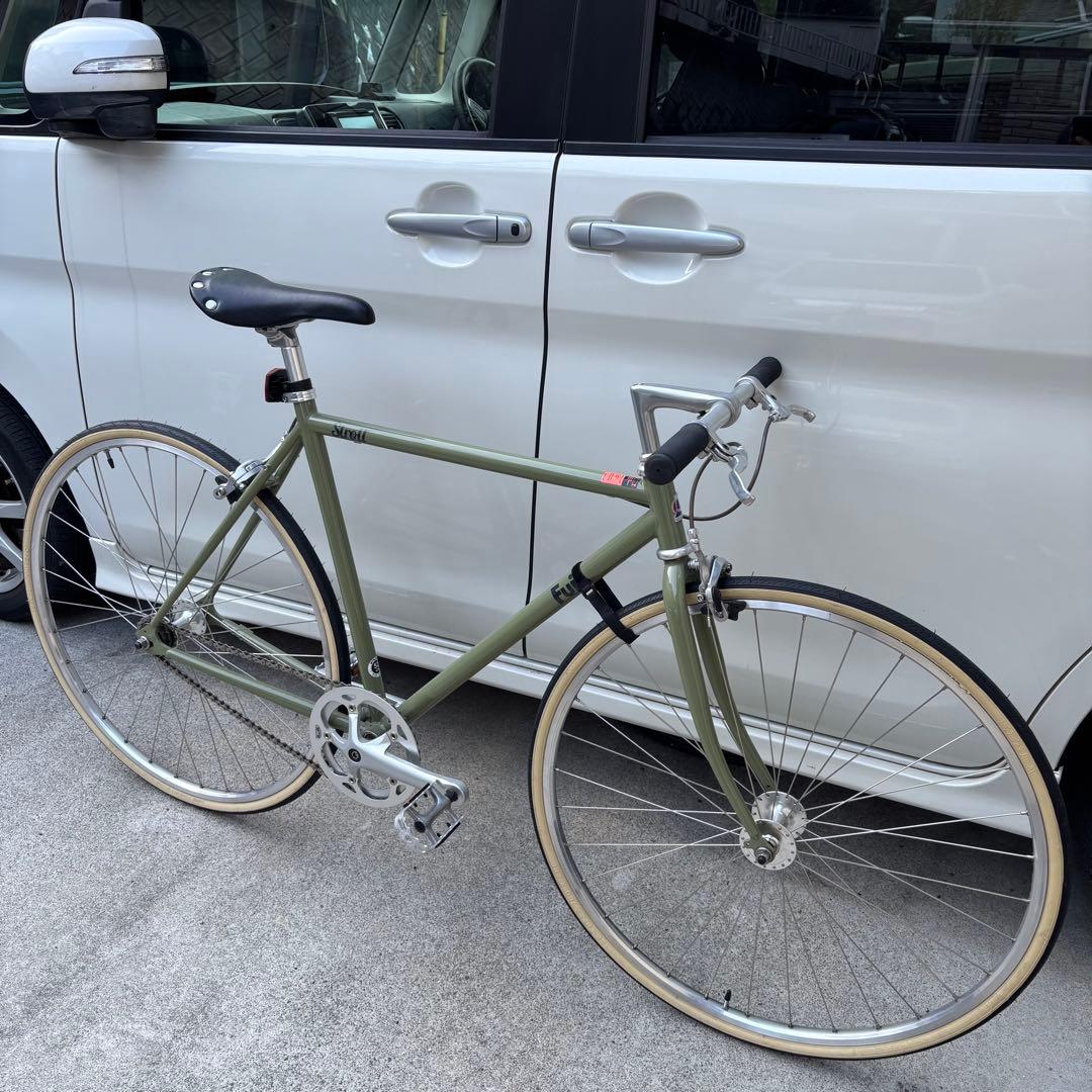 超美品 FUJI STROLL Smoky Khaki 52 ピストバイク