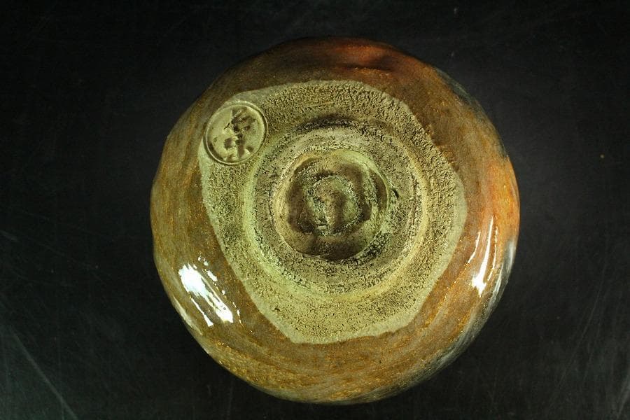 茶道具 小川長楽作 赤楽茶碗 書付(K-XA949)