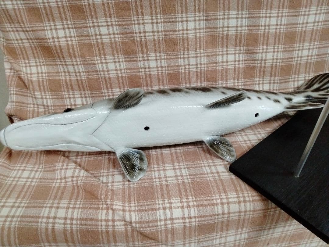 新型ハンドメイド　61cmガー アリゲーターガー　フィギュア　レプリカ　熱帯魚