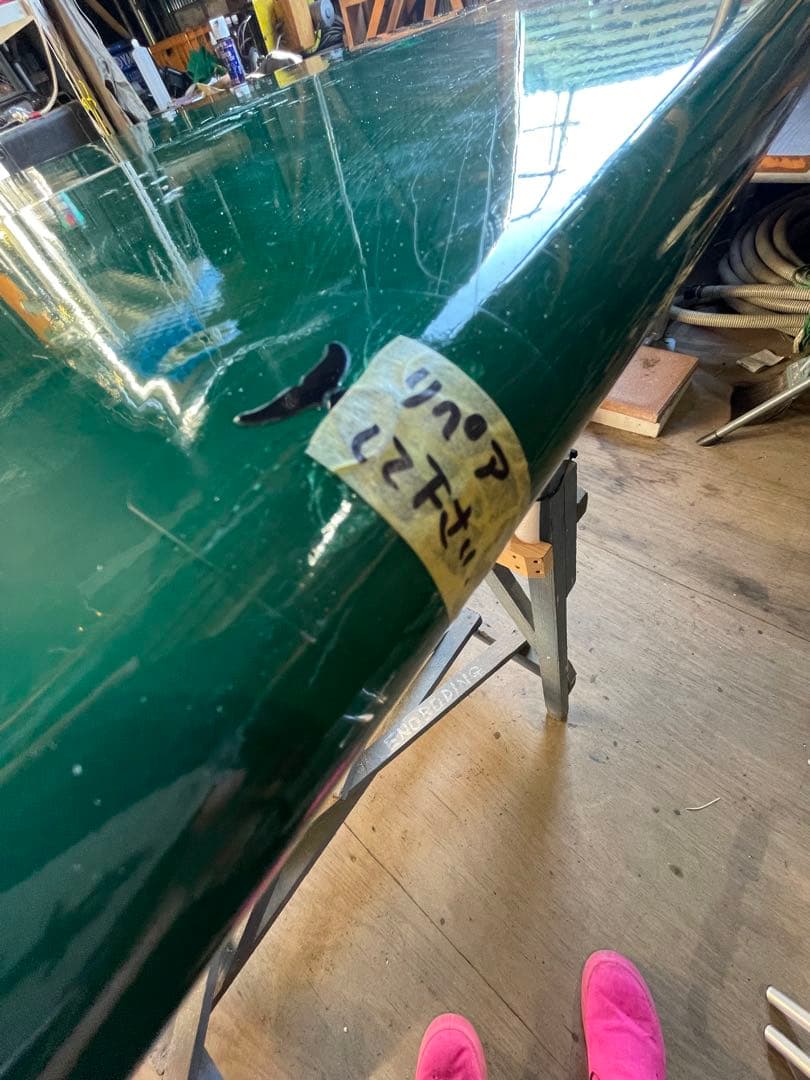 緑色　ロングボード