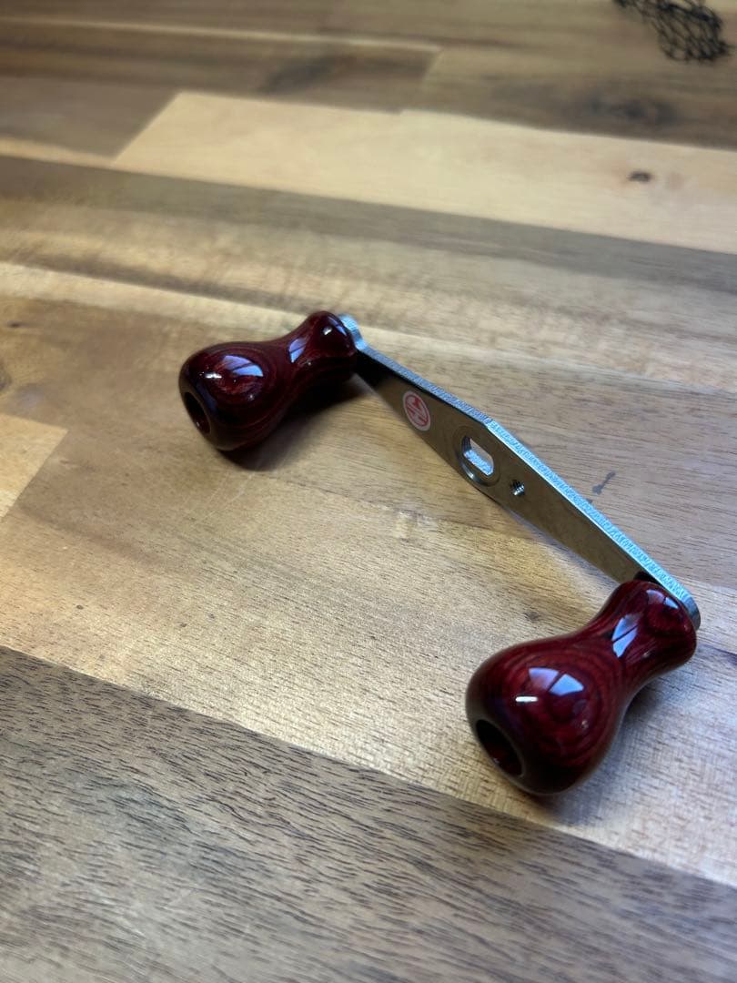 ハネダクラフト　ハンドル　ウッド　チタン　海　雷魚　怪魚　ナマズ　アンバサダー