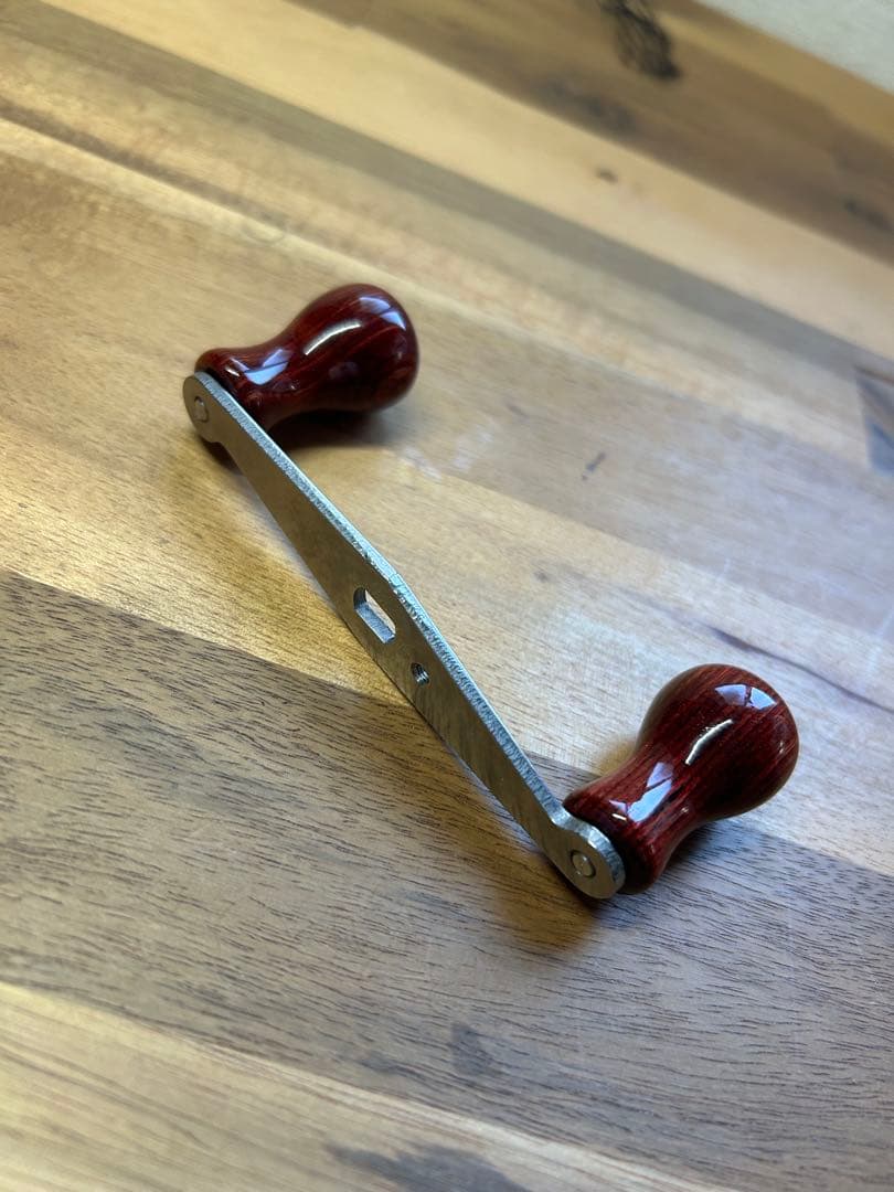 ハネダクラフト　ハンドル　ウッド　チタン　海　雷魚　怪魚　ナマズ　アンバサダー