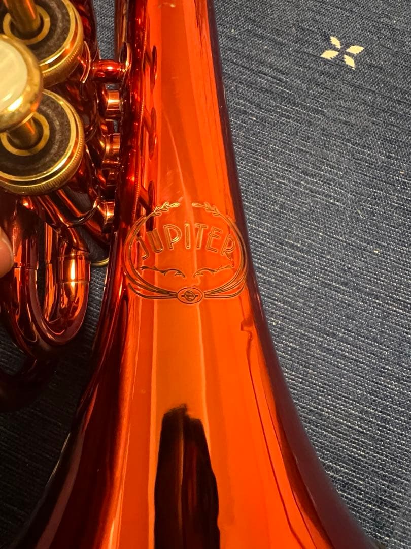 ジュピターポケットトランペットJPT-416　ケース・マウスピース付き