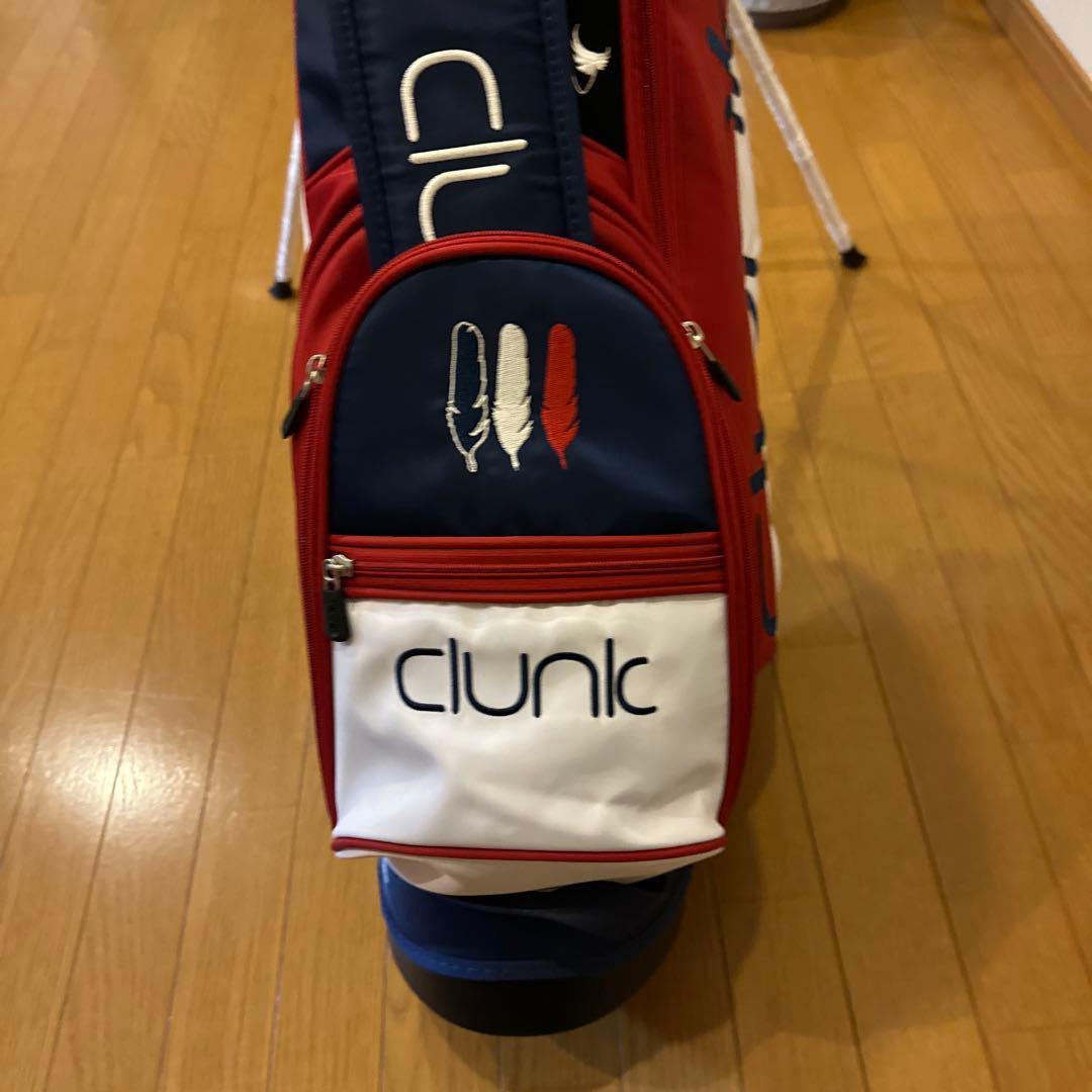 oclunk 軽量撥水ゴルフバッグ 9.0型 RD×WH