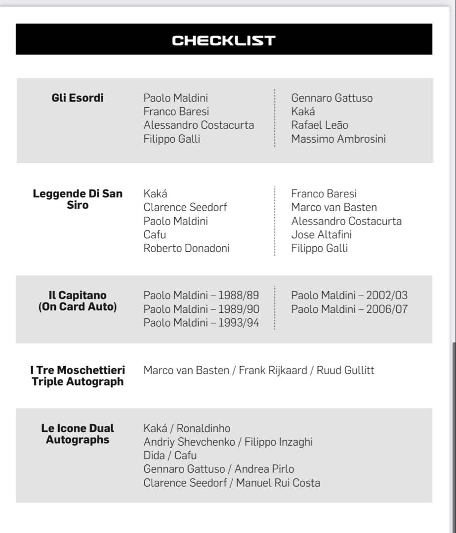 ★新品未開封★topps ACミラン 125周年記念 プレミアムセット