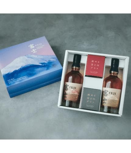 ジャパニーズウイスキー 富士 アソートGIFT BOX グラス透明・赤×各1個
