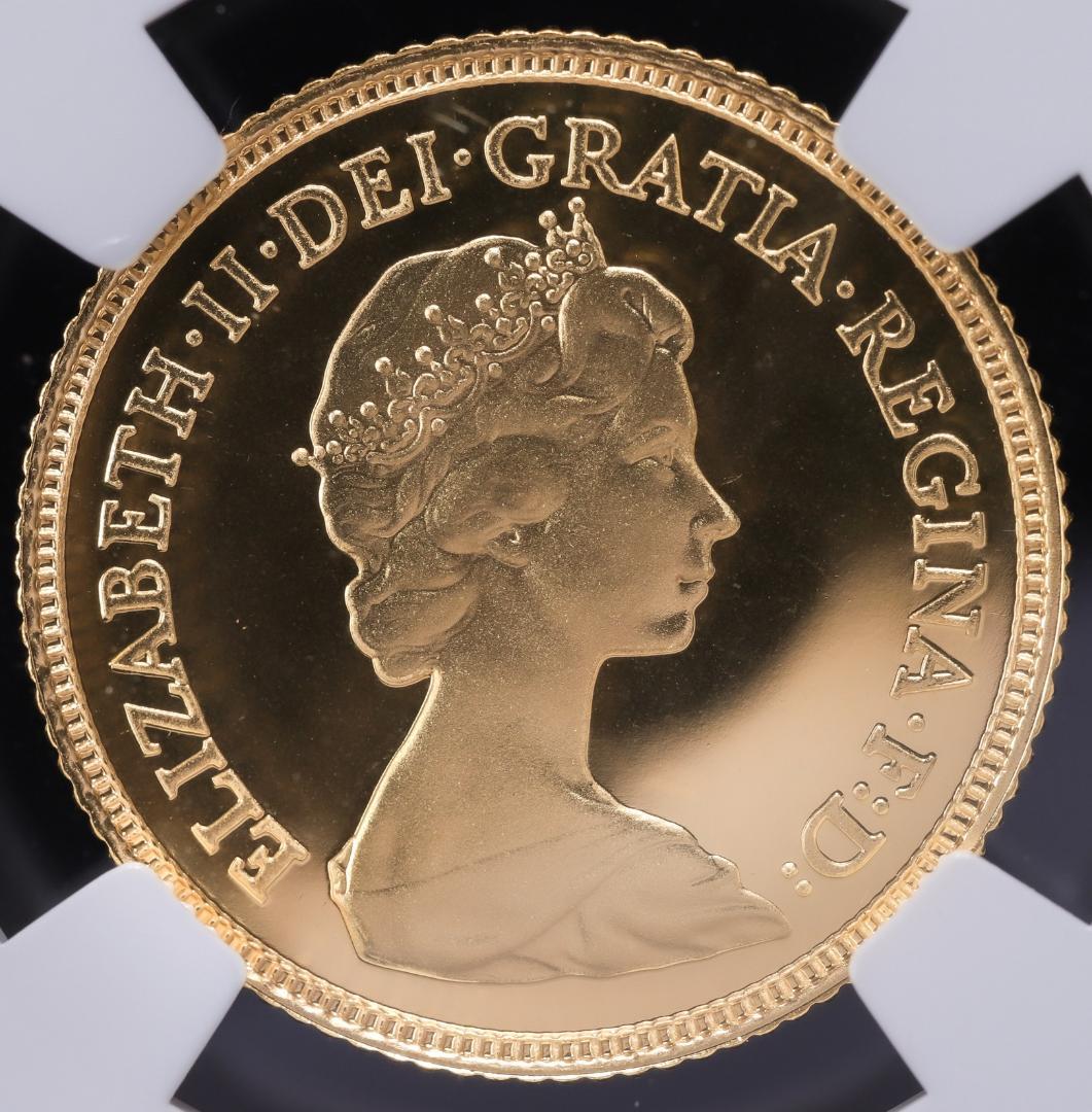 準最高鑑定　NGC-PF69 ヤングエリザベス　ハーフソブリン　1984