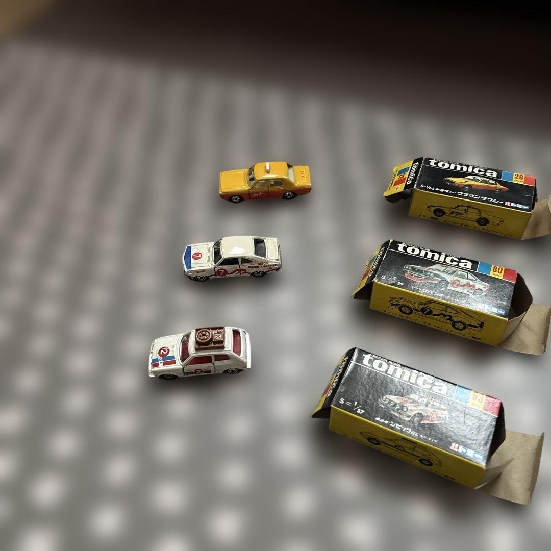 黒箱、青箱トミカ6個セット全て日本製