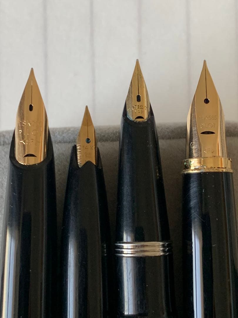 パイロット Custom（14Kペン先）含む 4本 万年筆まとめ売り