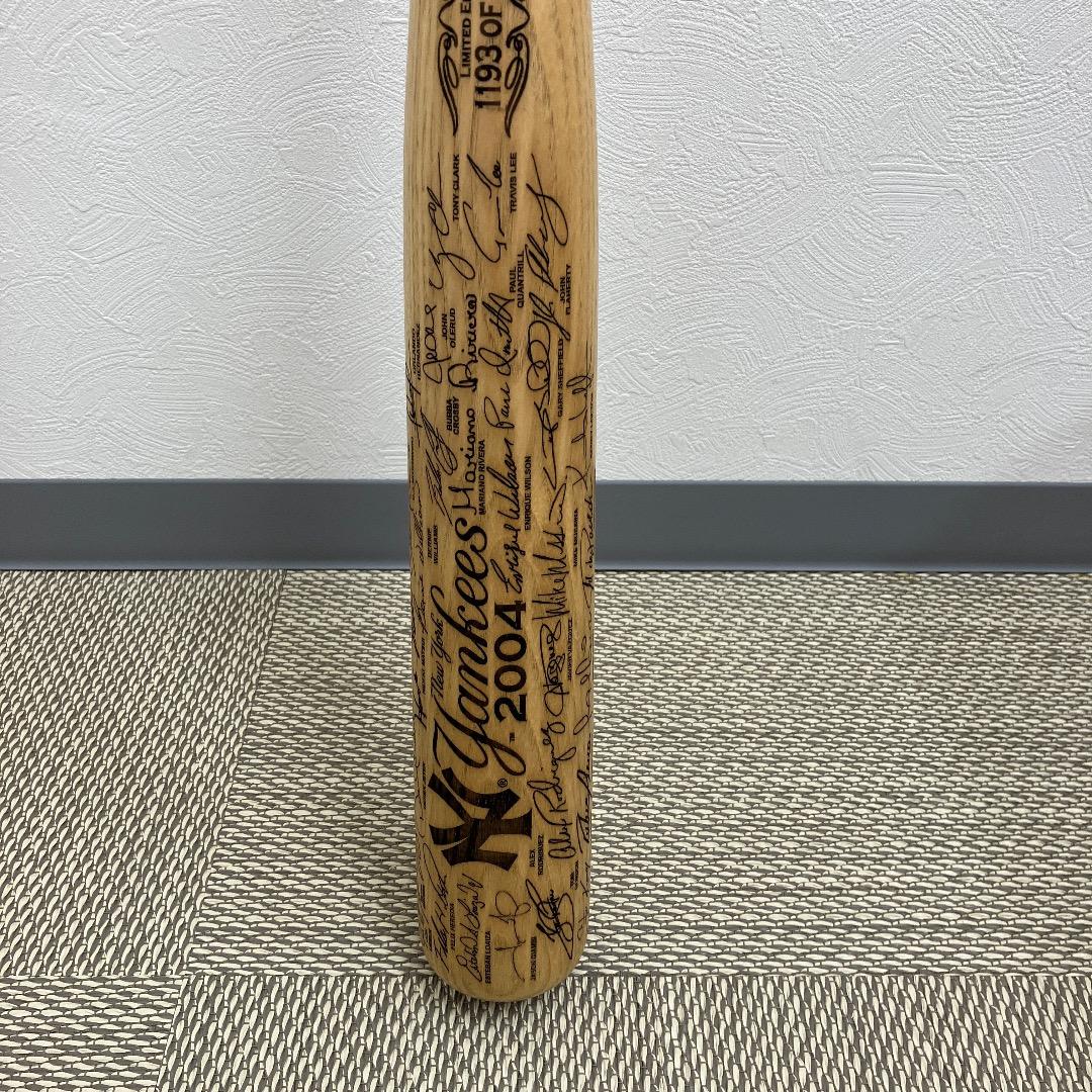 希少 ヤンキース サイン入りバット 2004年 松井秀喜記念モデル