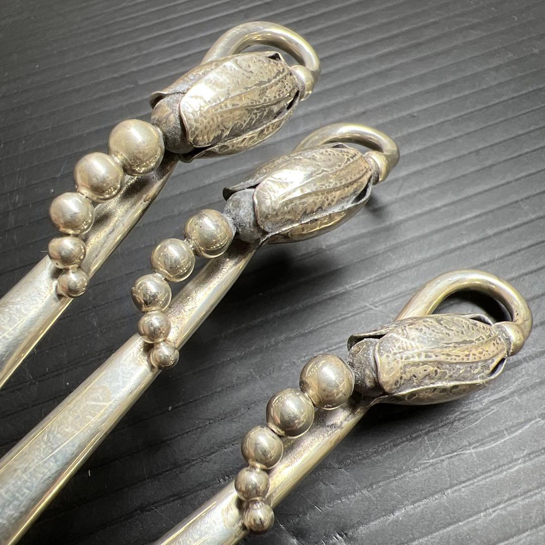 ジョージジェンセン　最高級ブロッサム　デザートフォーク　7本　202g 共袋