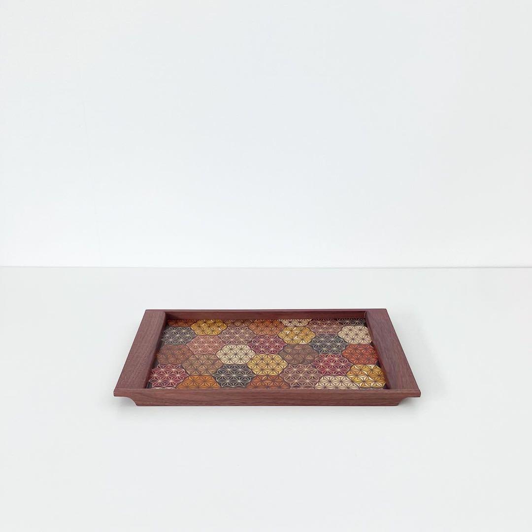 寄木細工　小物入れ　インテリアトレイ　箱根　伝統工芸品　古物　古道具　置物　お盆