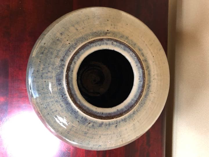 No.57☆送料無料☆熊本☆玉名☆西照寺窯☆林清治☆大花瓶☆箱付き☆