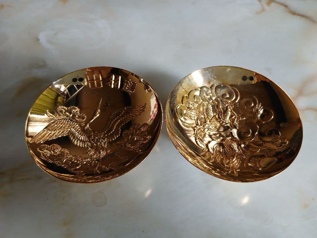 金杯　2個セット　金メッキ　24KGP