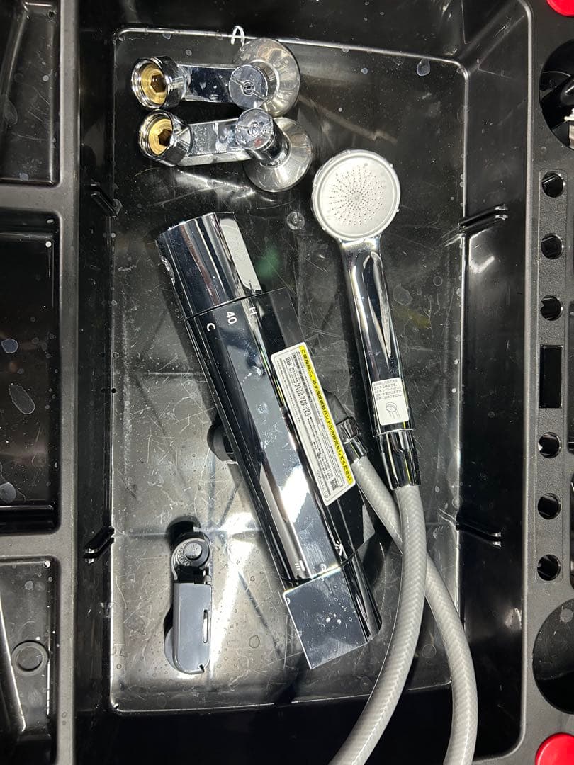 パナソニック　PK412GMサーモ付き水栓、シャワーセット　ユニットバスなどに