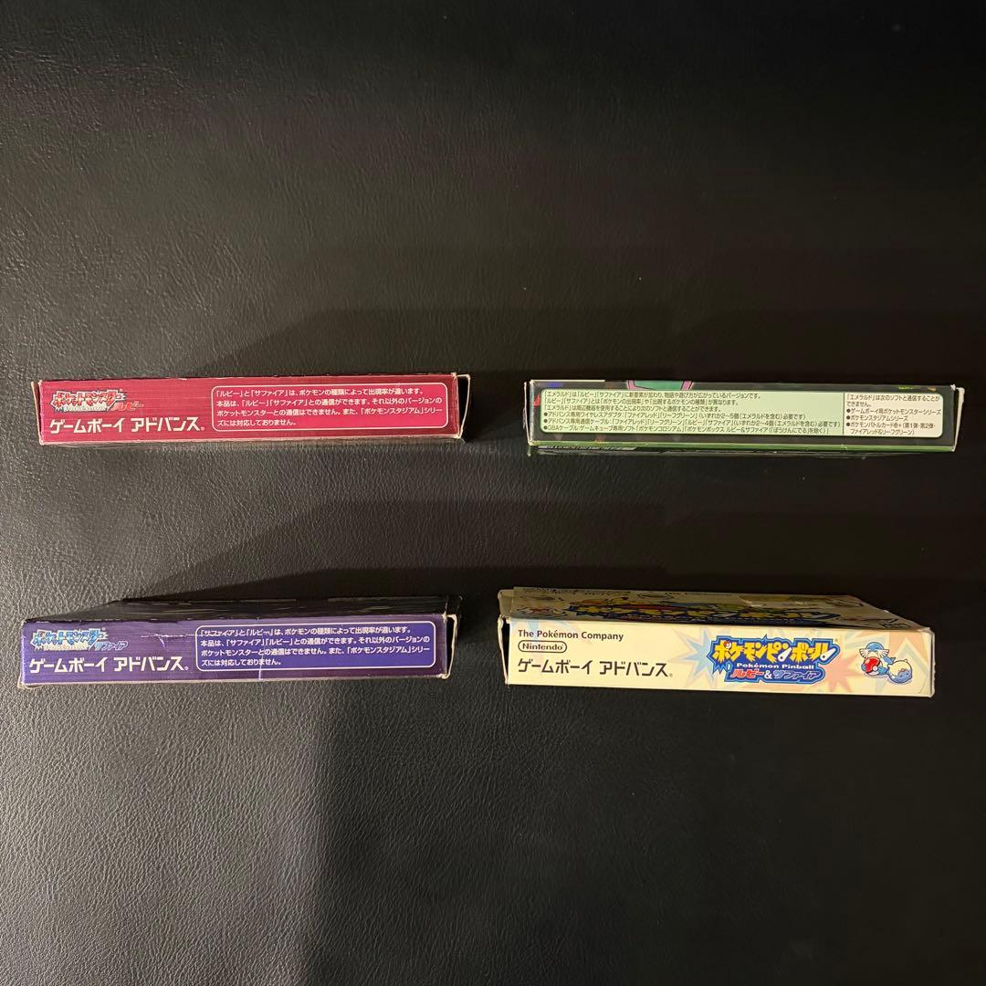 【空箱＋説明書のみ】ポケモン　ルビー・サファイア・エメラルド・ピンボール