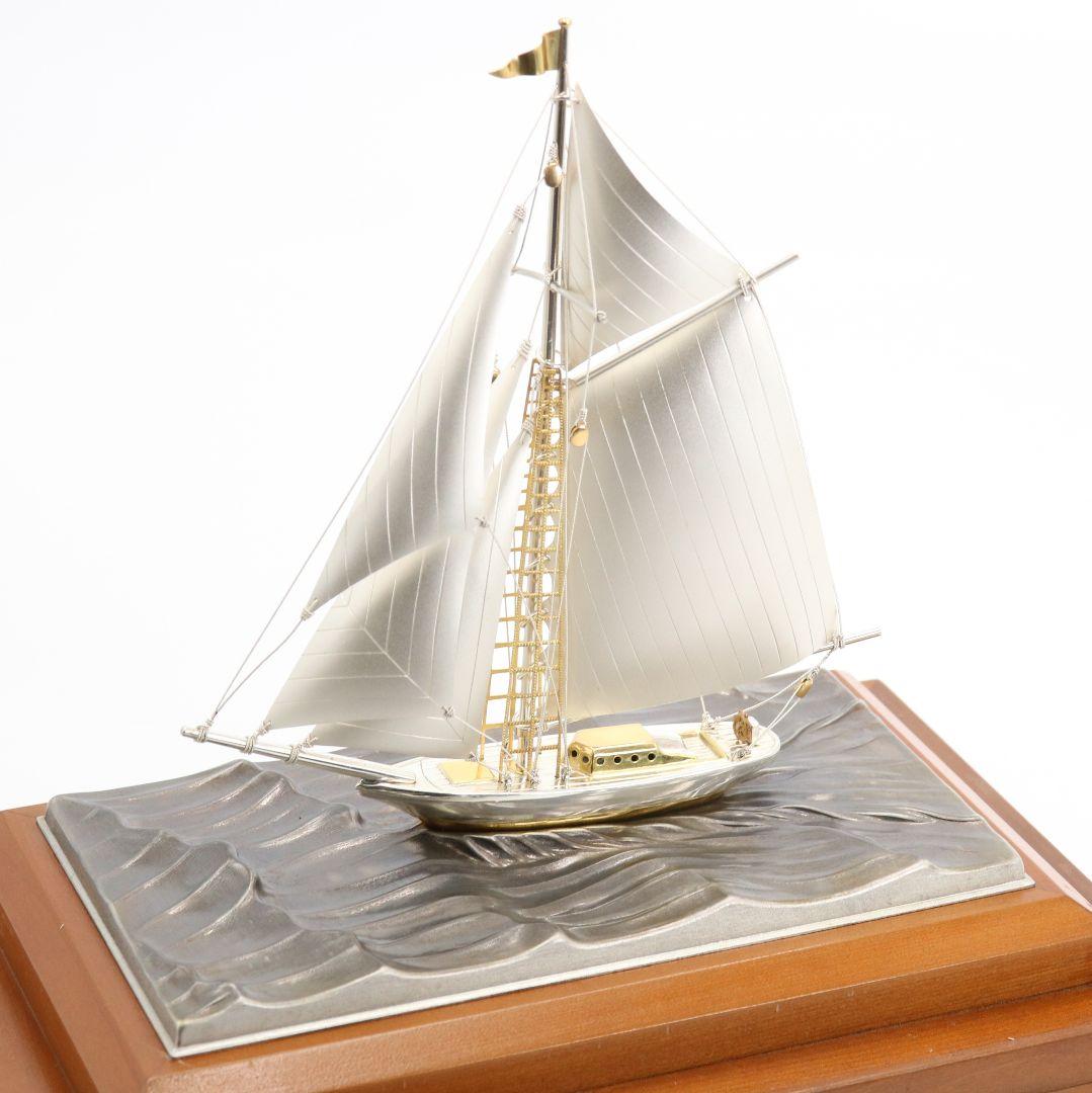 関工芸 武比古 SILVER985 銀製帆船ヨット 約101g　V364　GK1