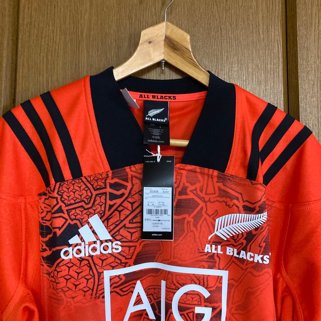 アディダス　オールブラックスサイン入りラグビージャージ