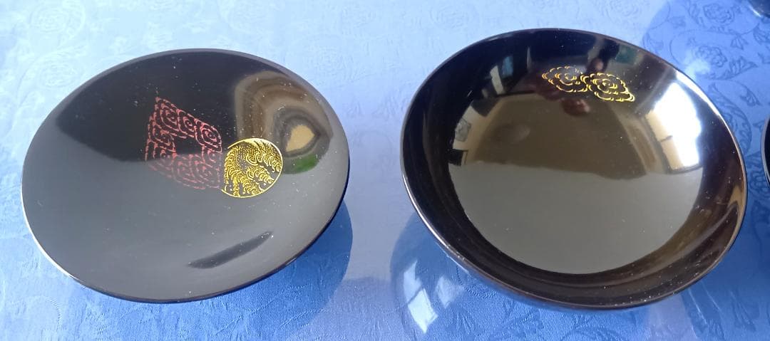 minehikaru 【沈金輪島塗】逸品［正月用品］　蓋付吸物椀10客