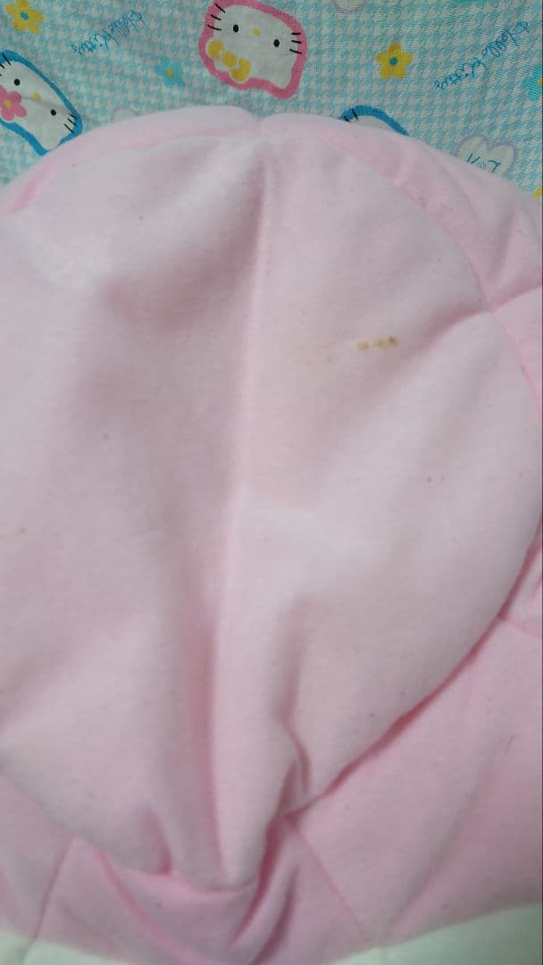 約20年前購入 ハローキティ　レトロ　収納ケース　ピンク くまさん 難有