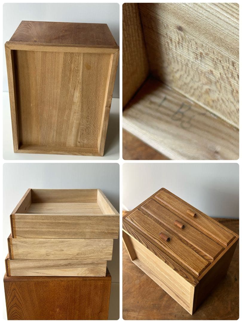 ヴィンテージ　3杯小引き出し　レターケース　古道具　ドロワー　抽斗 収納