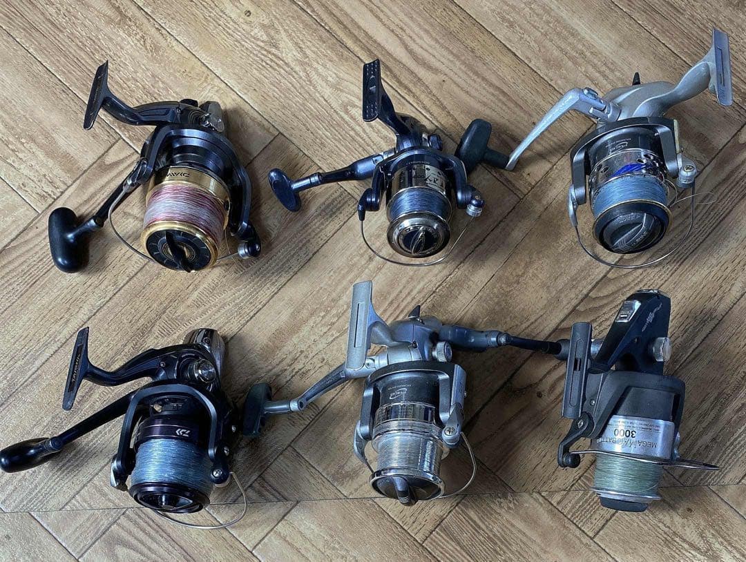 スピニングリール 6個セットいろいろまとめ 6台