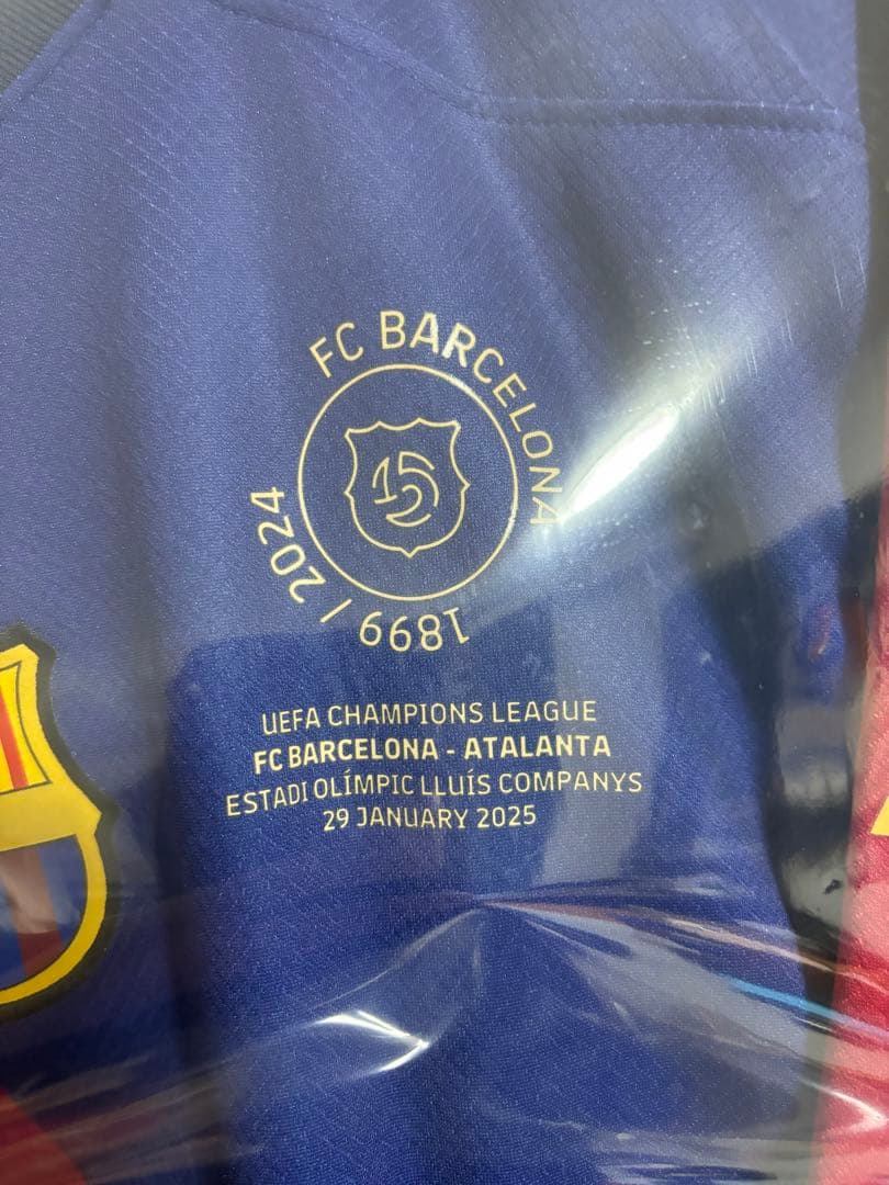 FCバルセロナ ユニフォーム　正規品　CL仕様　ラフィーニャ　現地購入