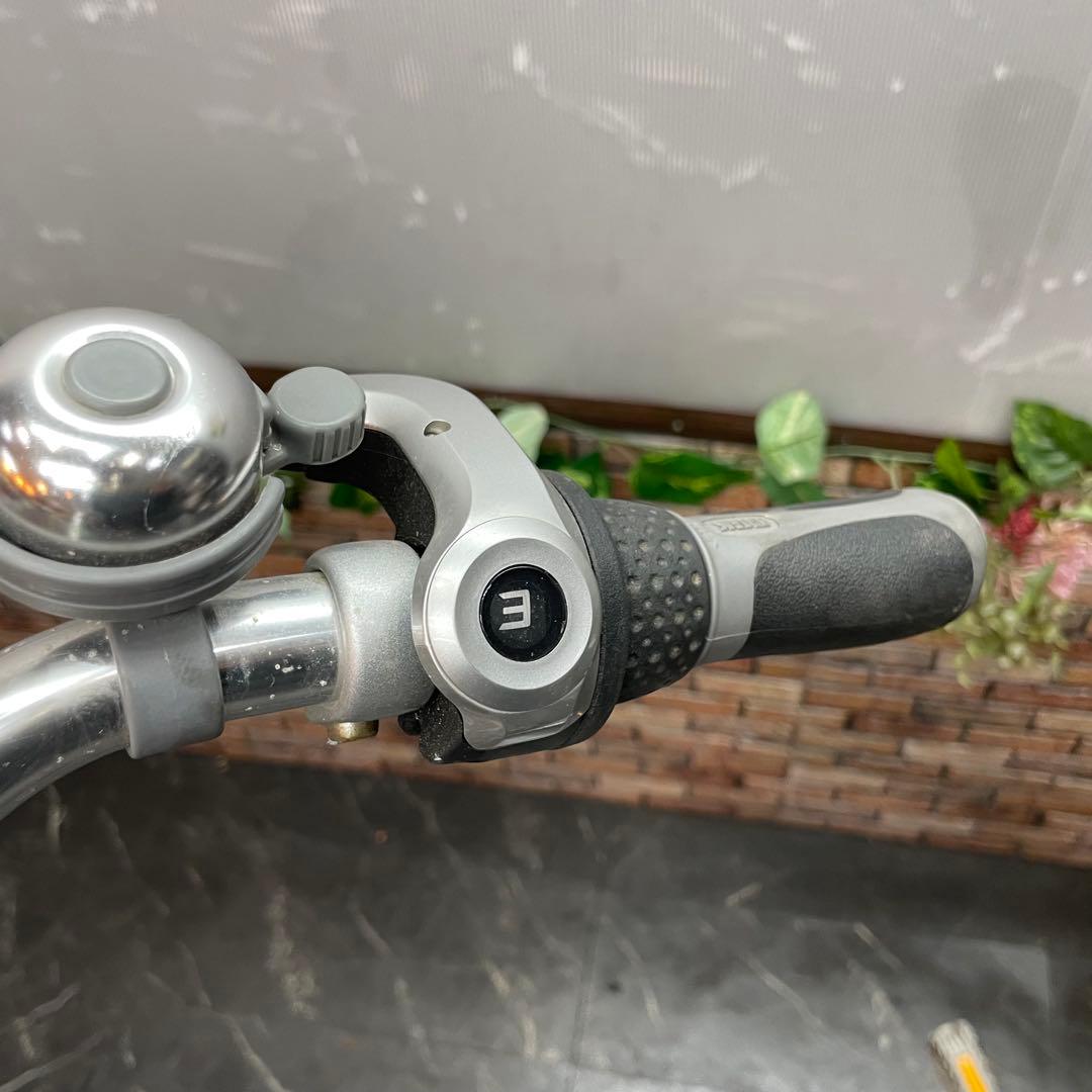 【93】電動自転車 YAMAHA PAS シルバー 26インチ