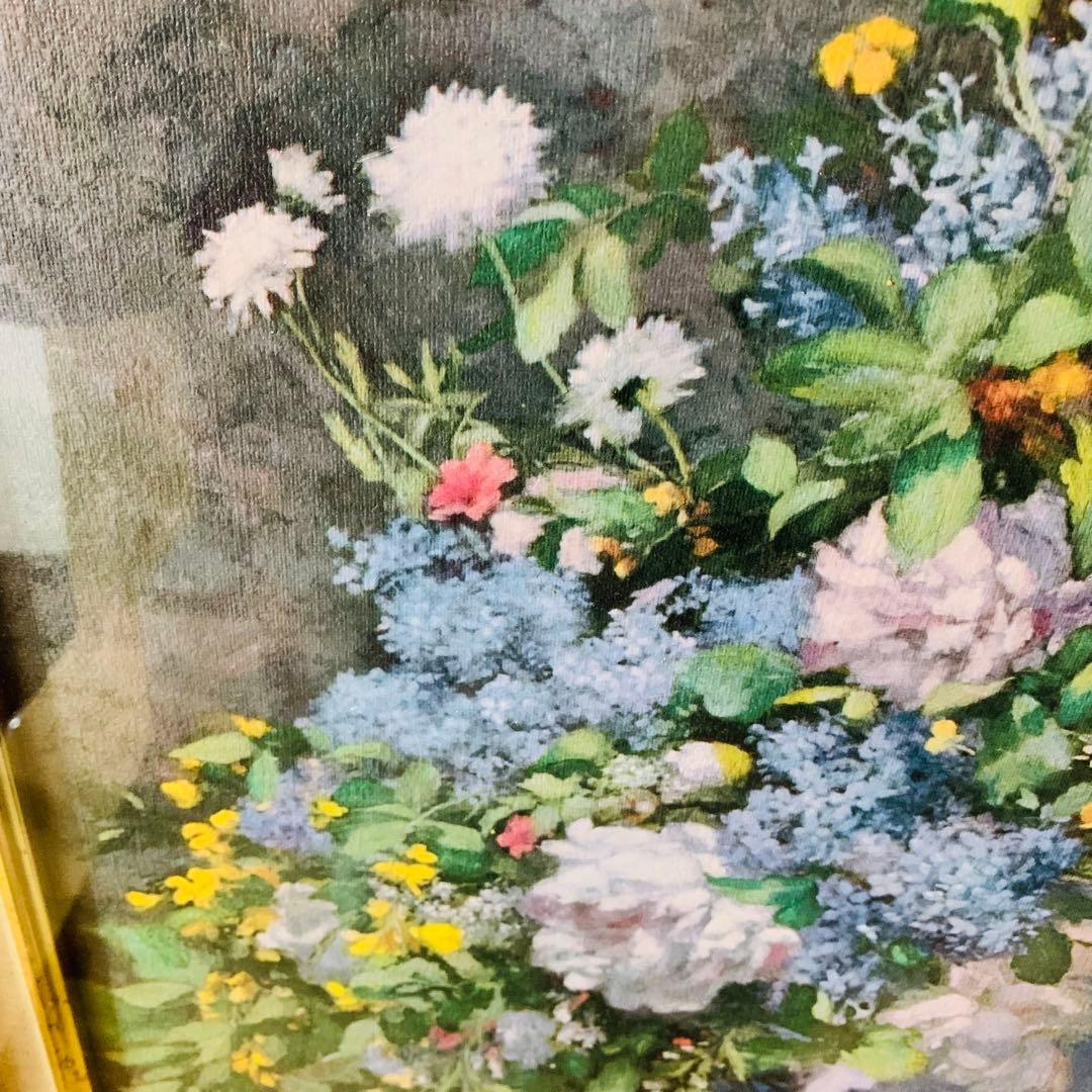AUGUSTE RENOURE ルノワール　大きな花瓶の花束　絵画　額縁付