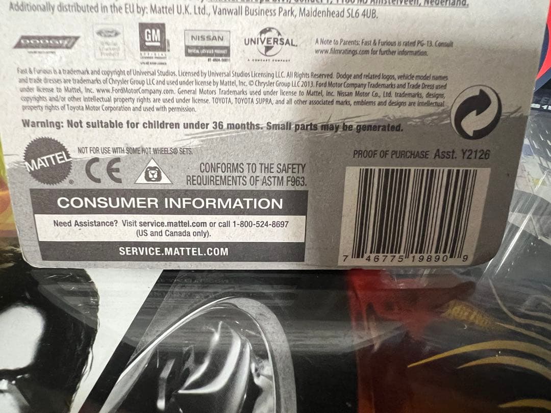 ミニカー Hotwheels FAST&FURIOUS TOYOTA SUPRA