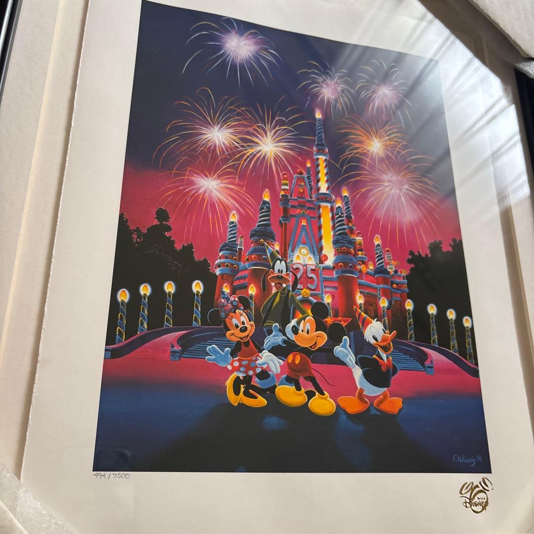 ディズニー　絵画　限定　アート　ケースあり　ミッキー