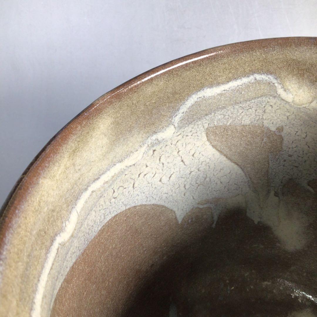 Ｎ７５３　水指　『高取焼』『十一代静山造』『表千家　堀内宗完箱書』　共箱　茶道具