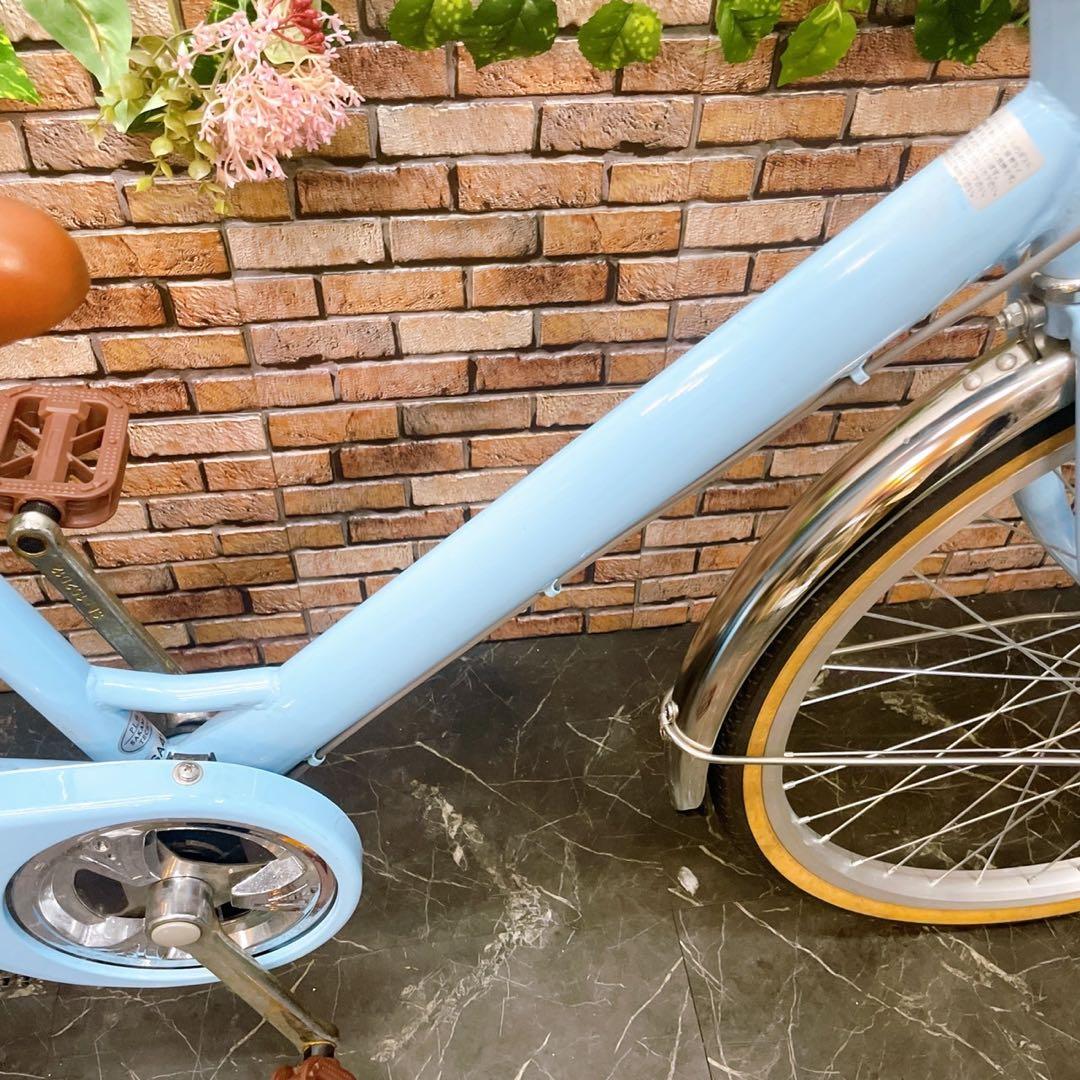 引き取り価格【14】子供用自転車 子供車 水色 22インチ 変速付き