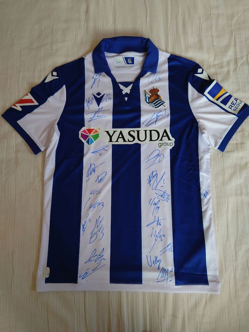 レアル・ソシエダ 24/25 主要選手サイン入り　ユニフォーム Sサイズ