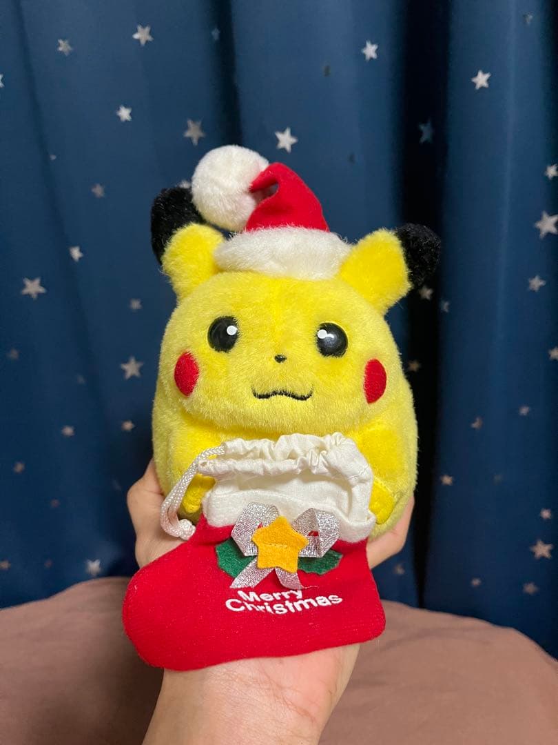 TOMY　初期　ピカチュウ　サンタ　クリスマス　ぬいぐるみ