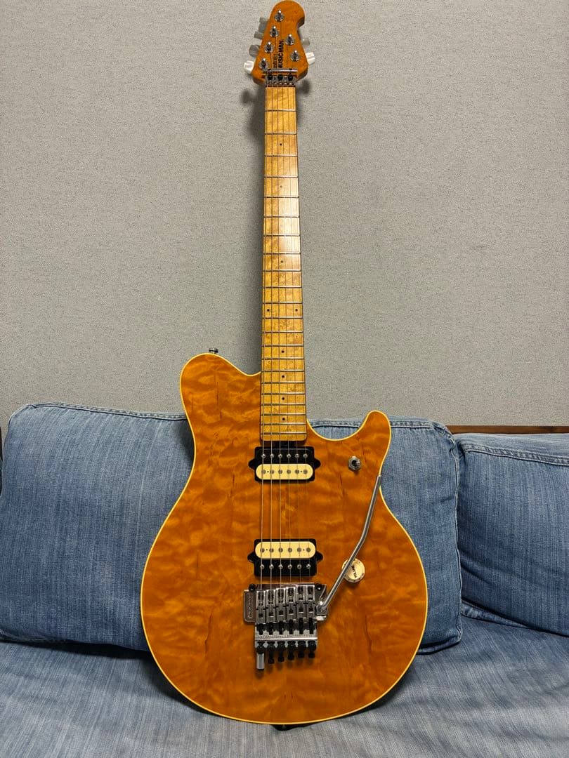 ギター music man axis ex Translucent Gold