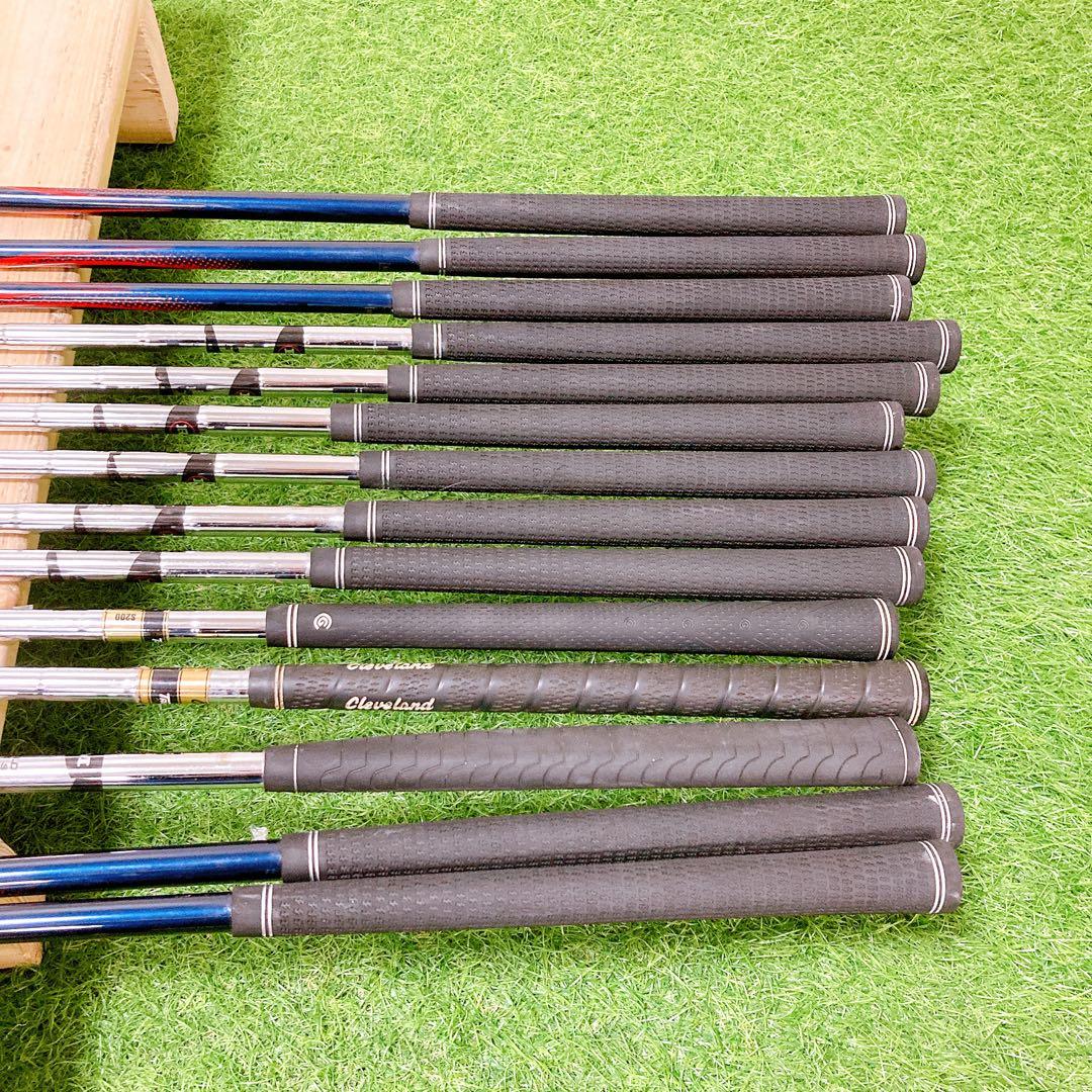 H8.初心者オススメ　ゴルフクラブ　メンズセット　右利き　14本　スタンド式