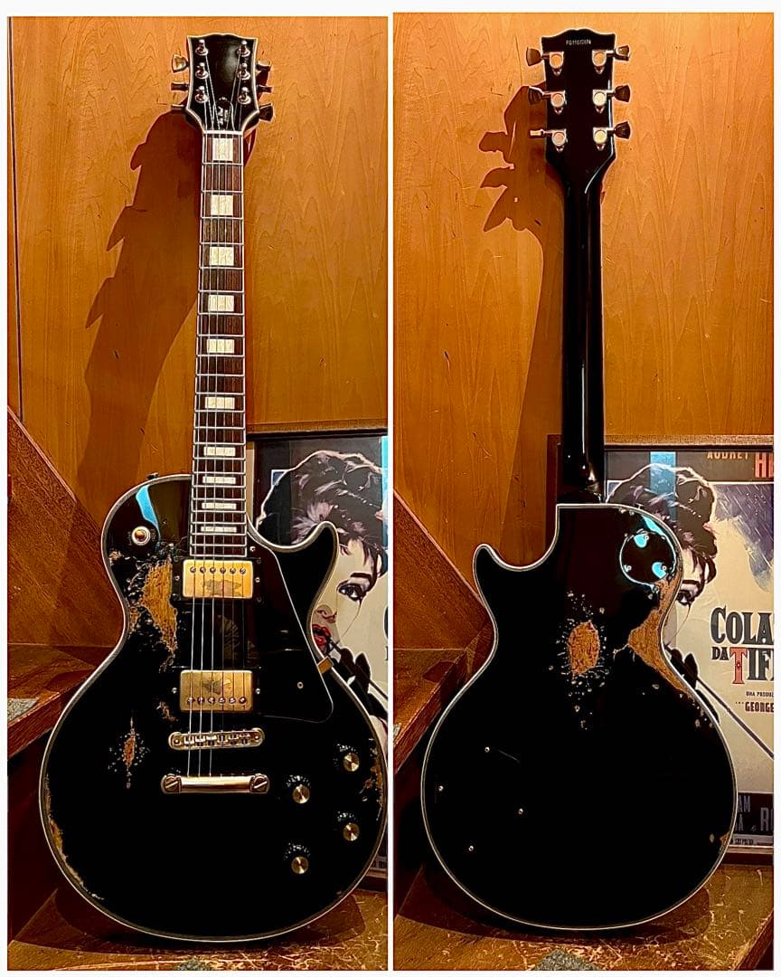 ハードレリック&エイジド レスポールカスタムタイプ/コイルタップ ゴールドパーツ