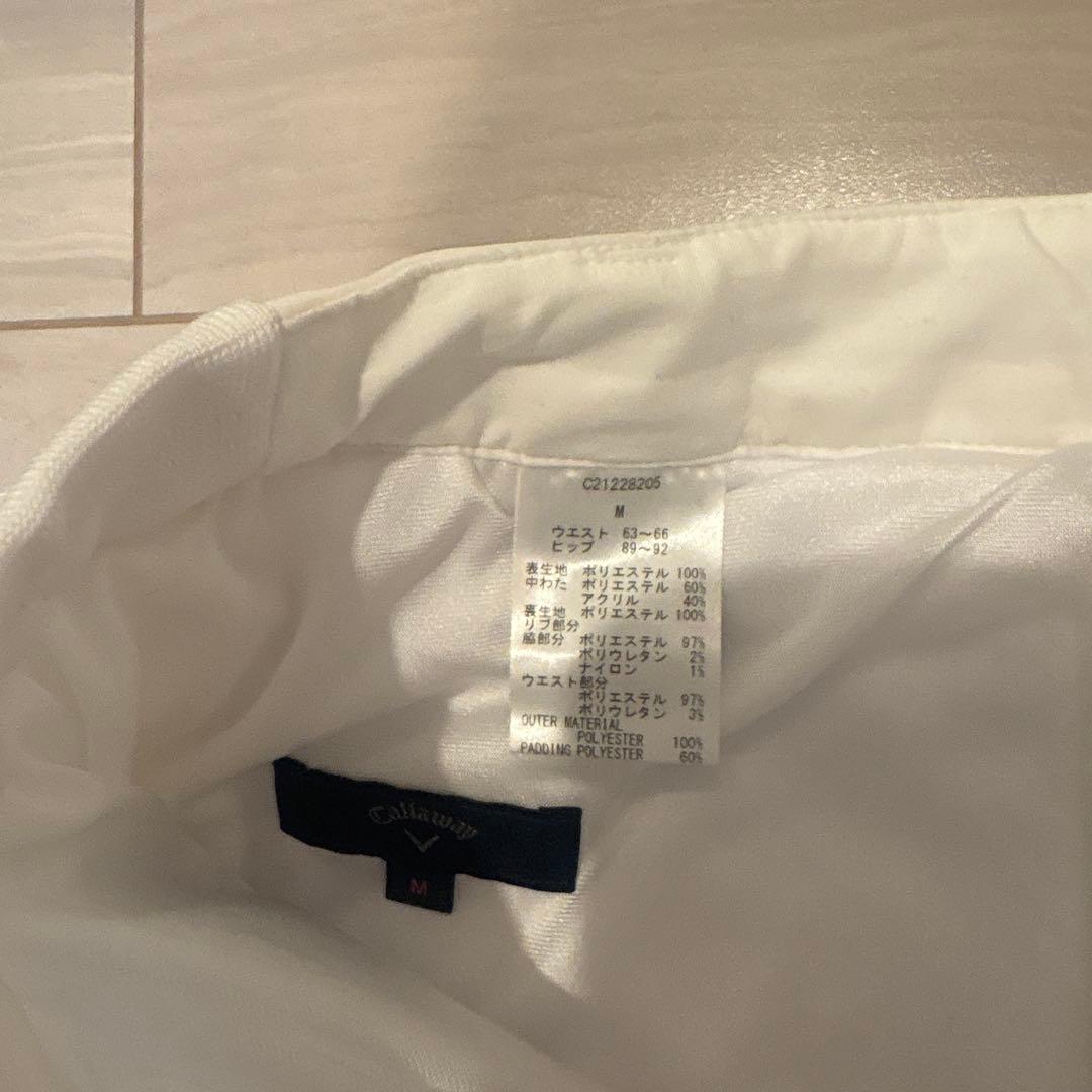 美品　Callaway ホワイト 中綿　スカート　ジャケット　セット