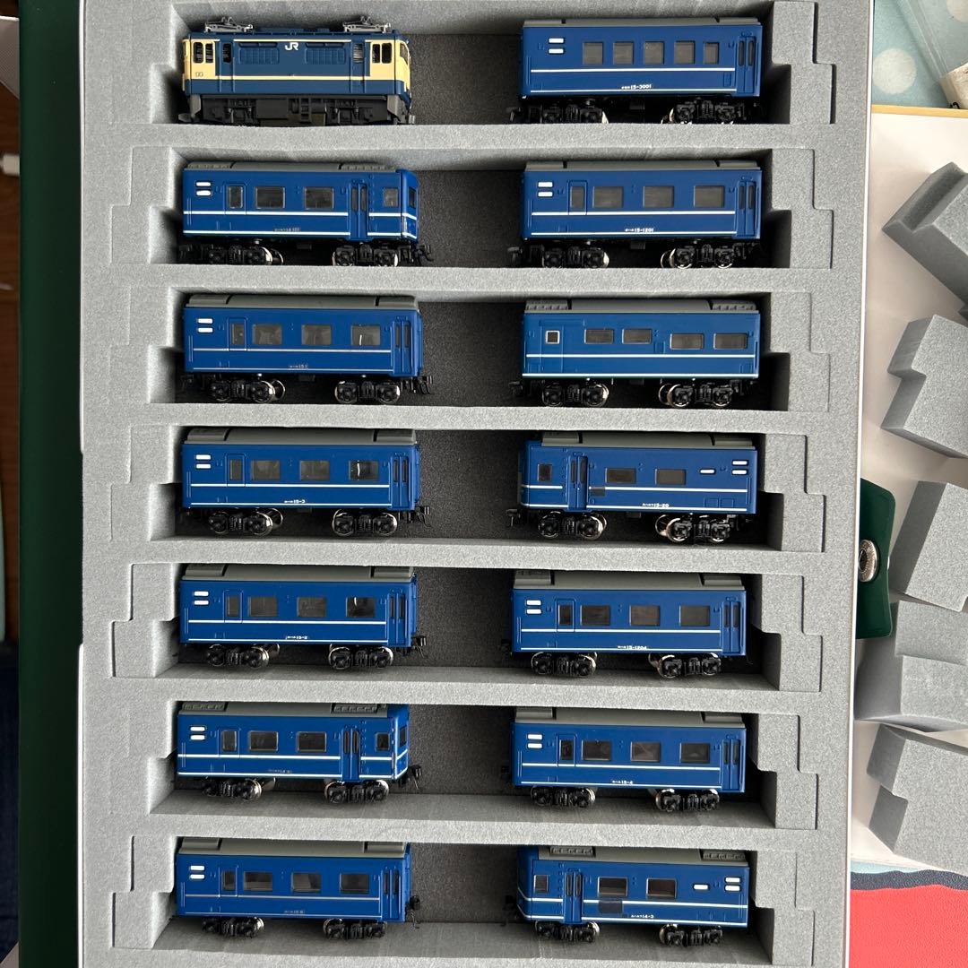 Bトレイン 14系15形 さくら 14両フル編成＋EF65 N化 動力付き