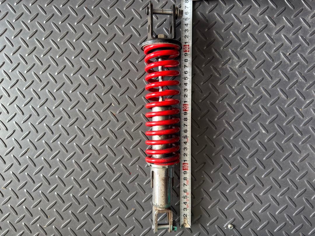 バブ、CB400T.N リアサスペンション 赤スプリング 2個セット