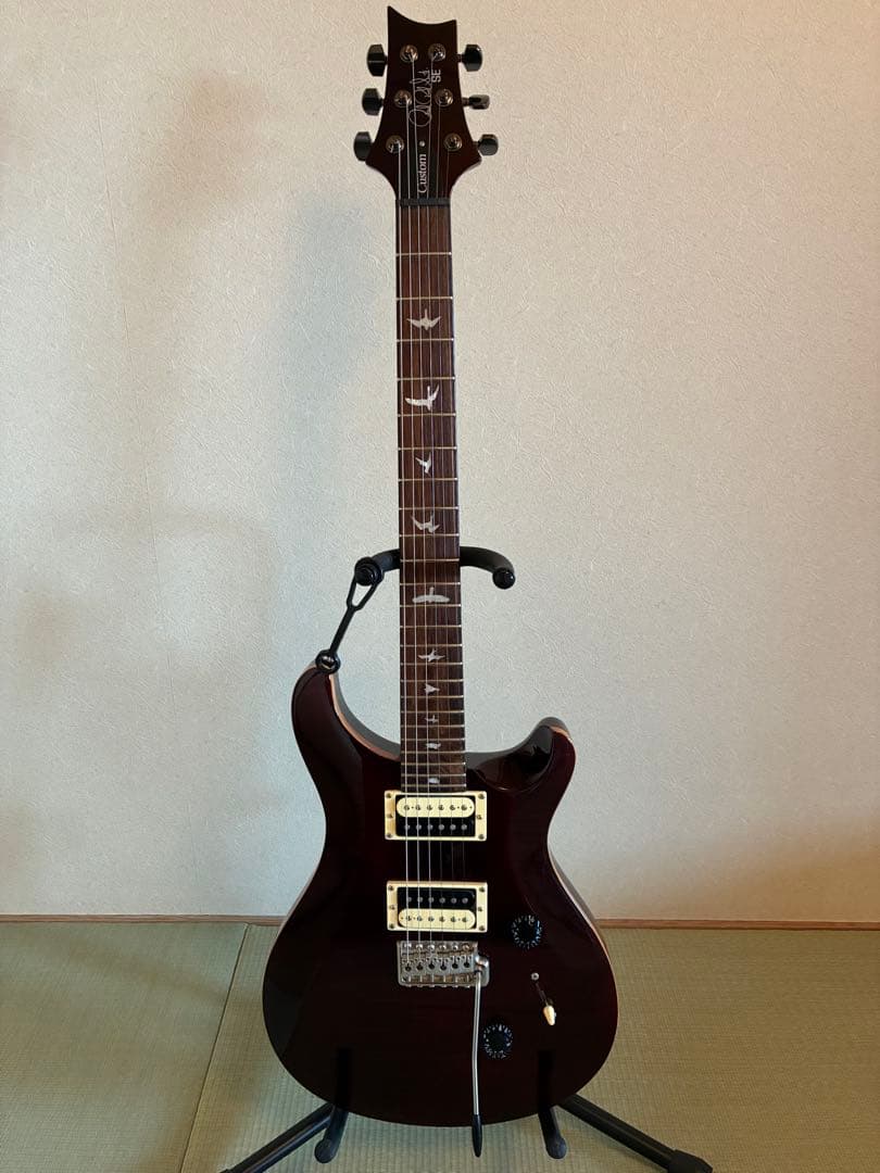 エレキギター PRS SE custom24 BLACK Cherry