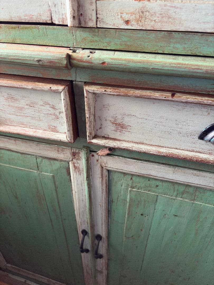 アンティーク キャビネット 民芸 家具 ビンテージ インド/フランス 食器棚