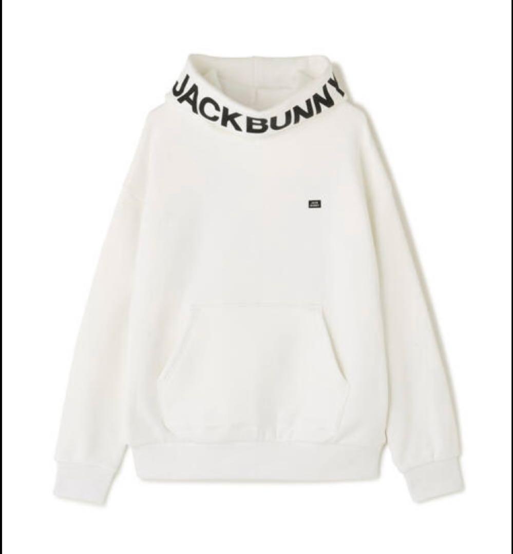新品 パーリーゲイツ ジャックバニー KARUISHI フーディ(5)L/白