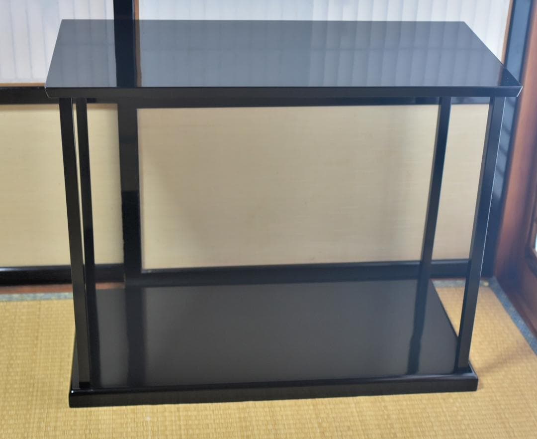 弘徳造　真塗台子組立式【極上品】飾り棚　お茶道具／共箱