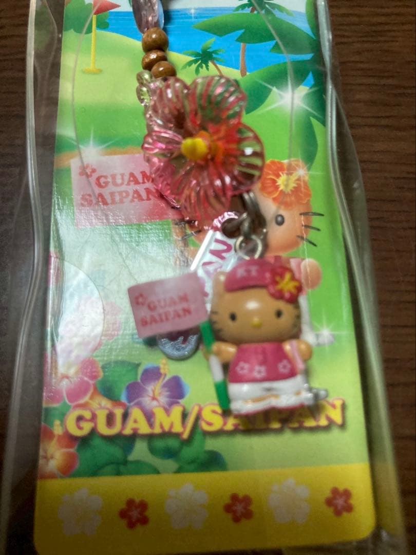 希少 激レア 新品 ご当地 ハローキティ グアム サイパン ゴルフ ストラップ