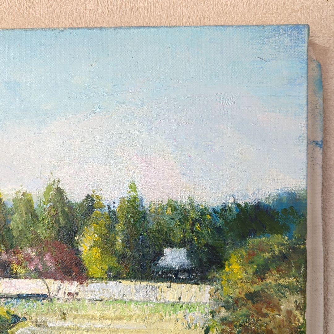 F8号油彩画（額縁入り)No.90