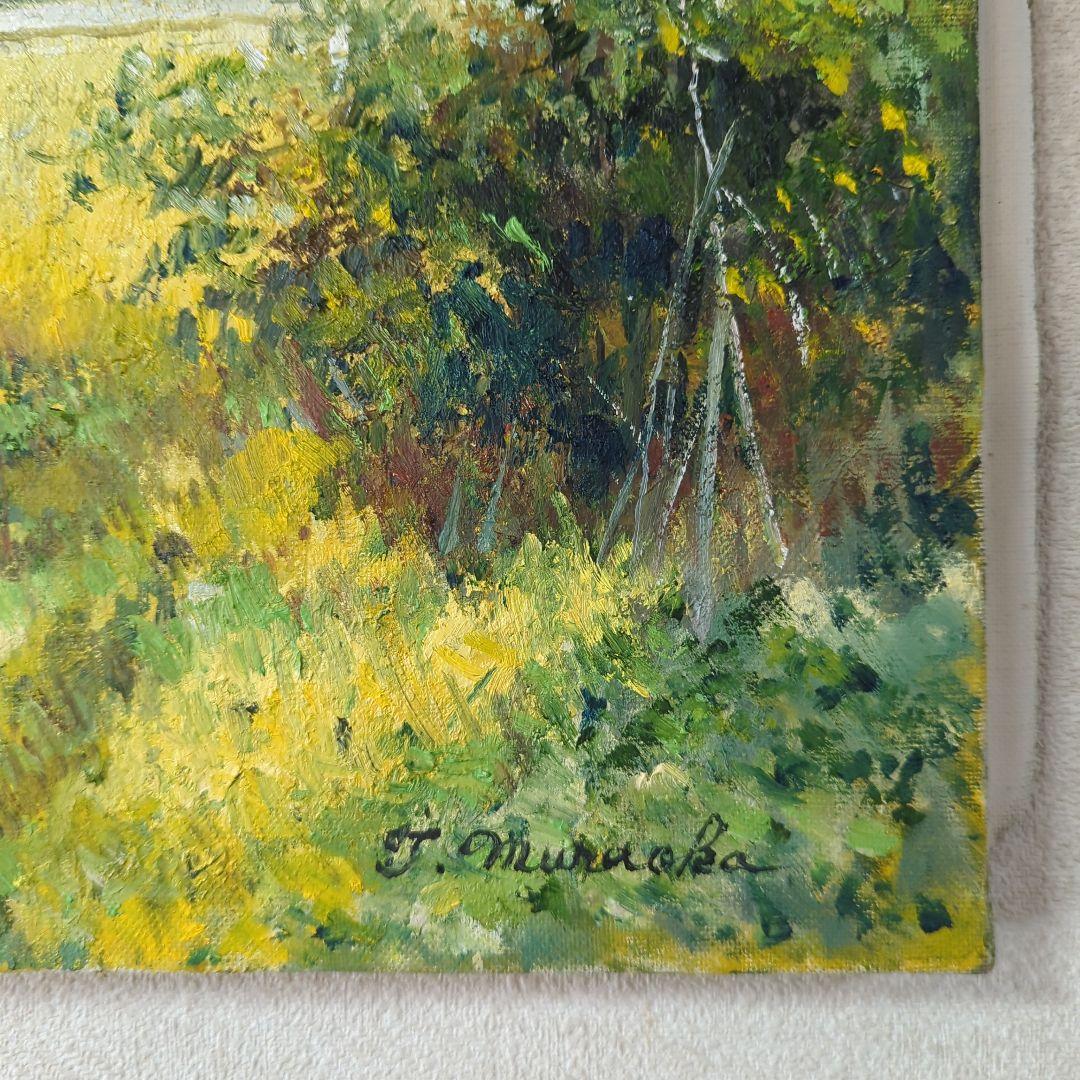 F8号油彩画（額縁入り)No.90